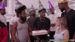 Coco Lovelock Gets Massive Black Cocks For Her Birthday Surprise Party