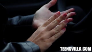 Fighting Couple Threesome Surprise Emma Hix with Alex Mack and Blake Blossom