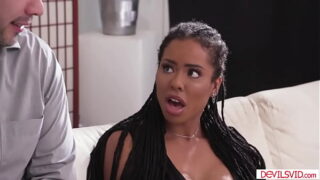 Horny Guy fucking his best friends ebony wife