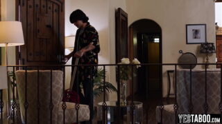 Hot babe Perla mona gets a boob job and fucks her big dick teen stepson