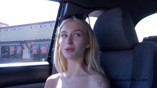 Super Cute Hot babe with Tiny Body Sucks Cock and Rims